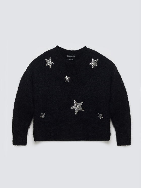 BIG STAR BIG STAR Sweter STARLIA Czarny Comfort Fit
