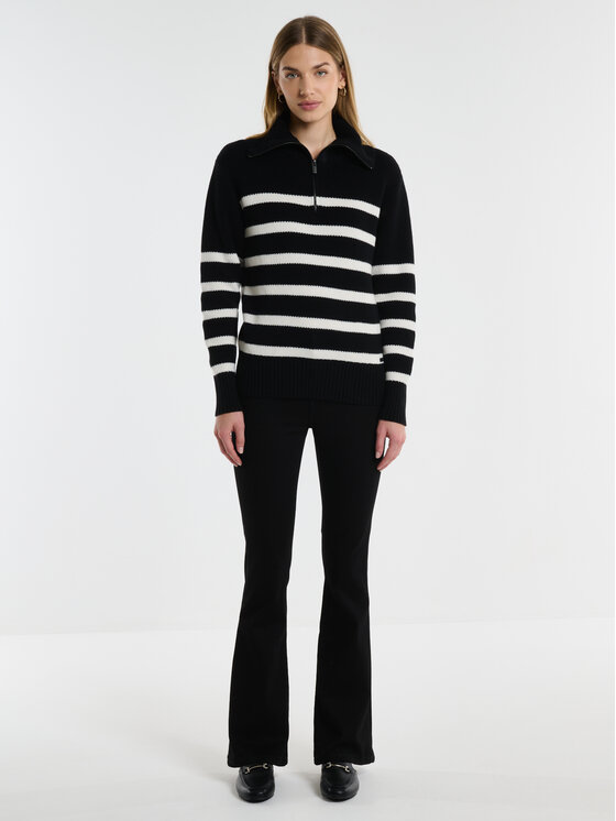 BIG STAR BIG STAR Sweter STRIPALIA Czarny Comfort Fit