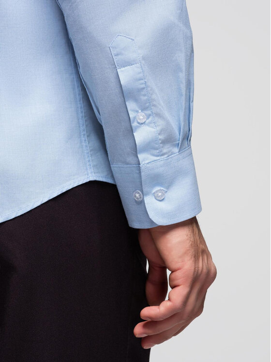Ombre Ombre Koszula K699 Niebieski Regular Fit