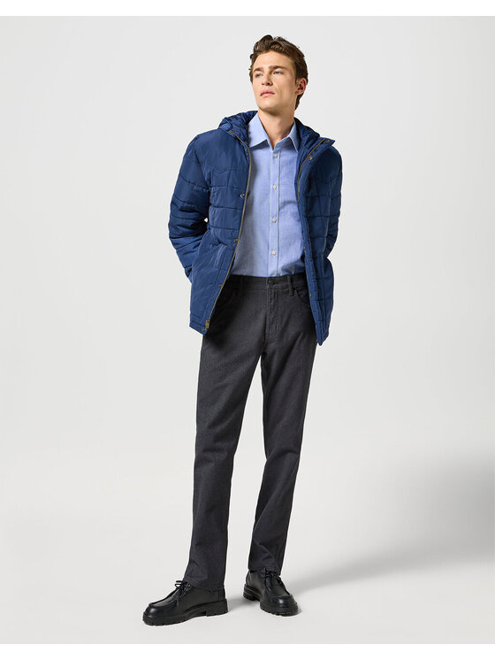 Wrangler Wrangler Spodnie materiałowe GREENSBORO Szary Regular Fit