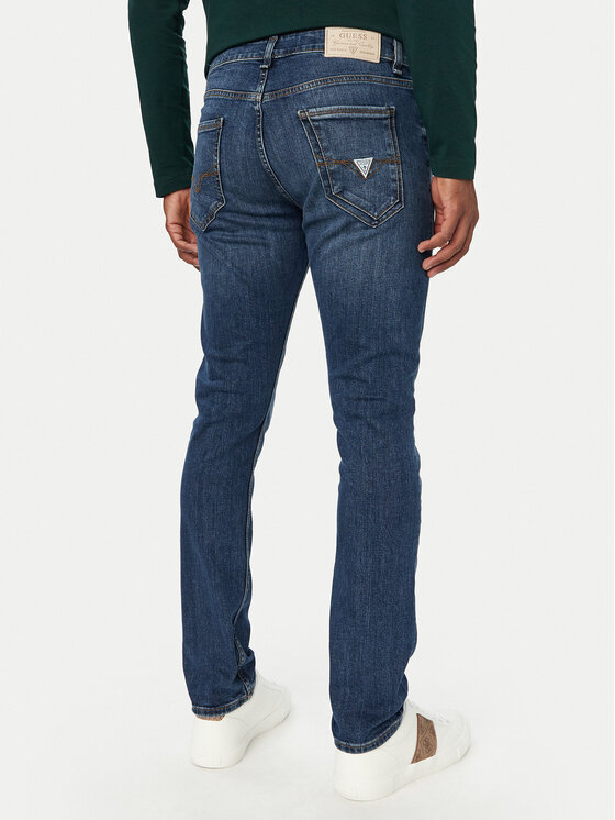 Guess Guess Jeans hlače Miami M6YAN1 D1474 Modra Skinny Fit