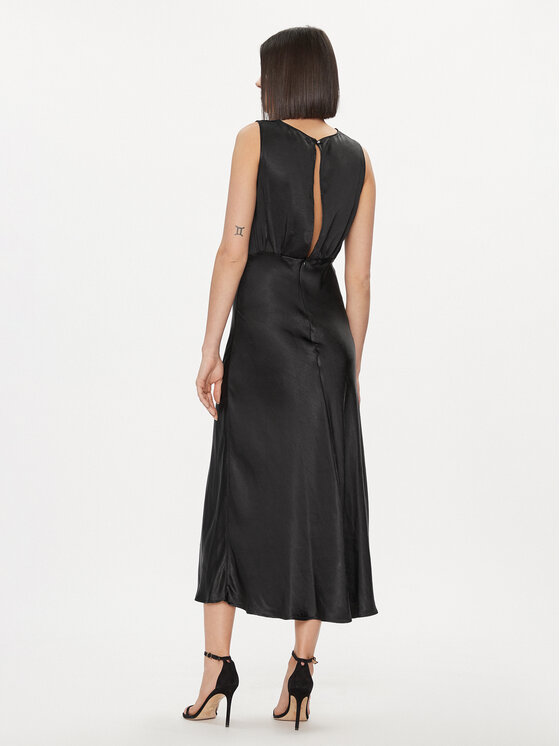 Please Please Φόρεμα κοκτέιλ A1XQXP1000 Μαύρο Regular Fit