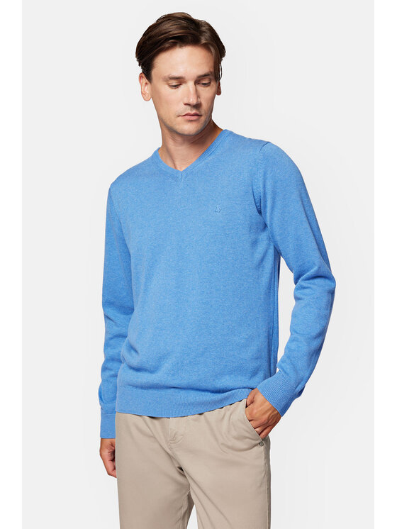 Lancerto Lancerto Sweter Lenny SW073223000035 Niebieski Regular Fit