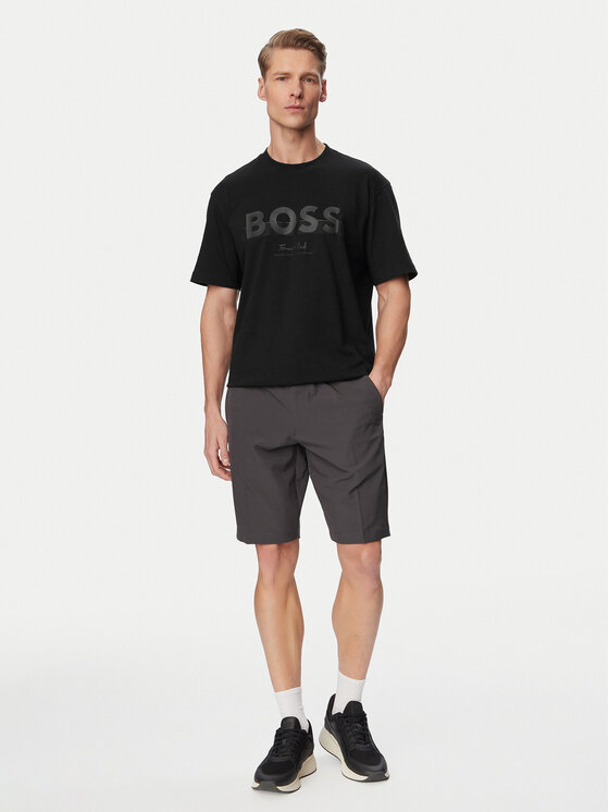 BOSS BOSS T-Shirt Ts Member Logo 50559854 Schwarz Relaxed Fit