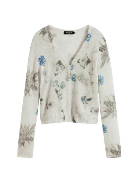 Desigual Desigual Cardigan JERS_ESTOCOLMO Bianco Regular Fit