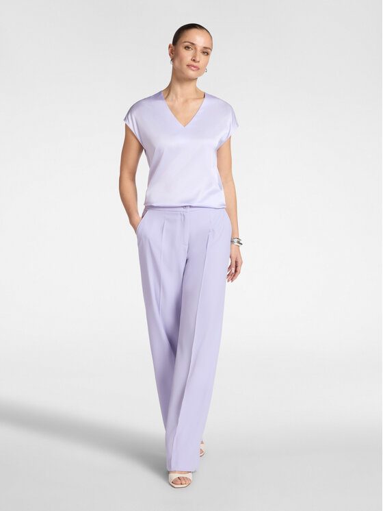 Elena Mirò Elena Mirò Bluzka 2002P000221N0A9 Fioletowy Regular Fit