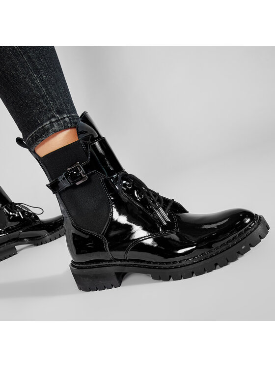 Eva Minge Eva Minge Schnürstiefeletten EM-21-08-001037 Schwarz