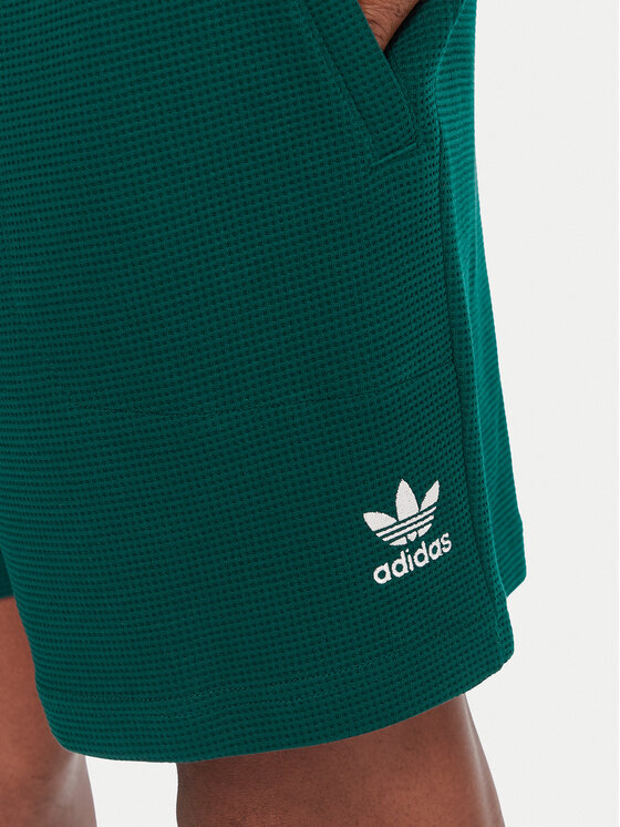 adidas adidas Sportovní kraťasy Essentials Trefoil JW1040 Zelená Regular Fit