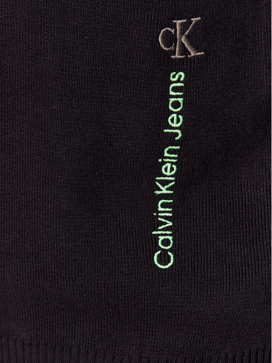 Calvin Klein Jeans Calvin Klein Jeans Sweter Vertical J30J323977 Czarny Regular Fit