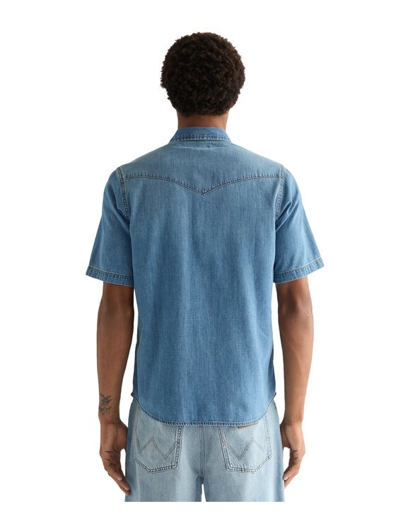 Wrangler Wrangler Koszula 112378394 Niebieski Regular Fit
