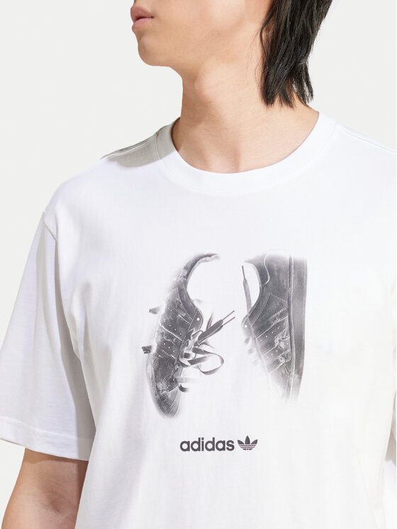 adidas adidas Marškinėliai Supply Street IY3430 Balta Regular Fit