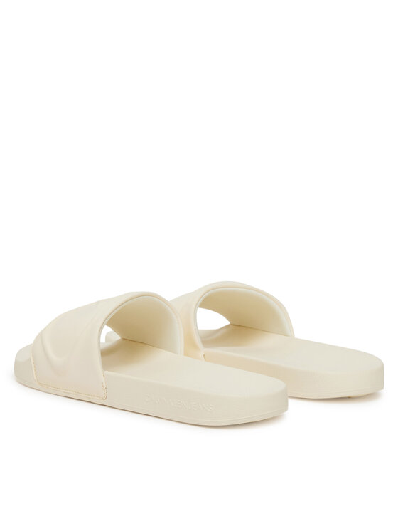 Calvin Klein Jeans Calvin Klein Jeans Šľapky Slide Pu Hf Mg YW0YW01879 Écru