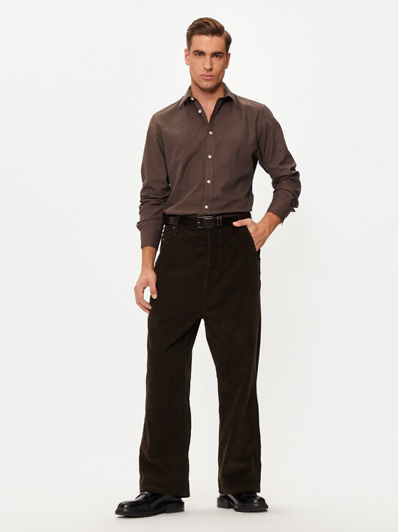 Selected Homme Selected Homme Košulja 16094903 Smeđa Slim Fit