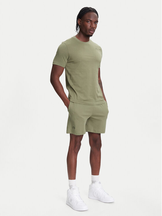 Kappa Kappa T-shirt Logo Korpo Cafers 304J150 Verde Slim Fit