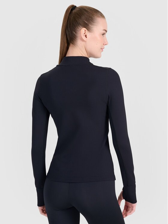 4F 4F Bluza techniczna 4FWSS25TFSWF466-20S Czarny Slim Fit