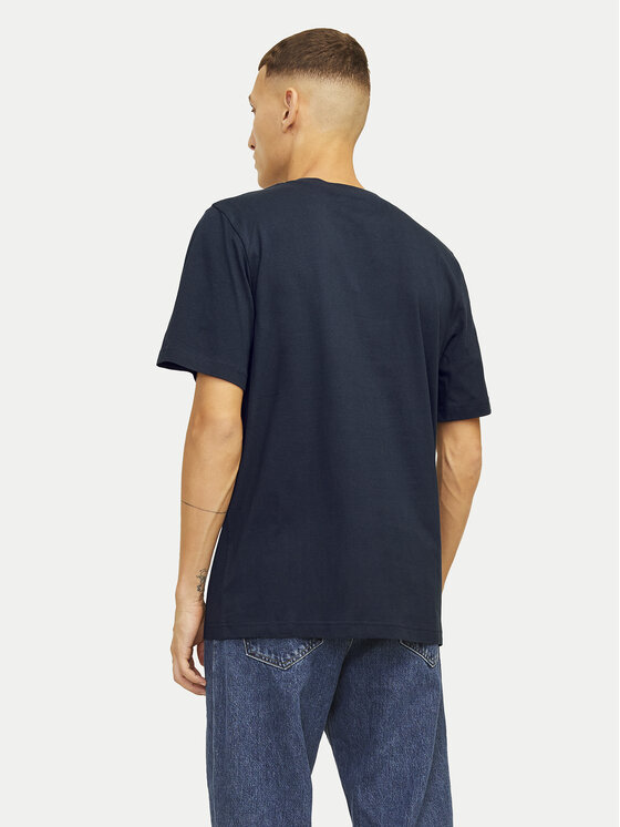 Jack & Jones Jack & Jones T-Shirt Alvis 12256803 Σκούρο μπλε Standard Fit