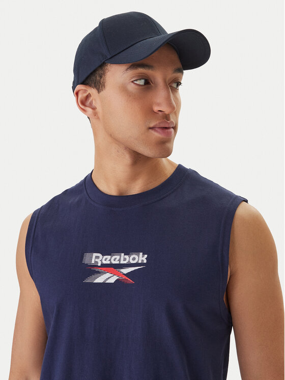 Reebok Reebok Tank top marškinėliai Bradshaw RK25560CCM Tamsiai mėlyna Regular Fit