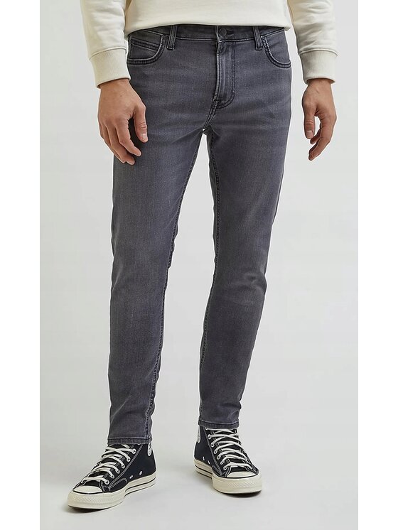 Lee Lee Jeansy Malone Szary Skinny Fit