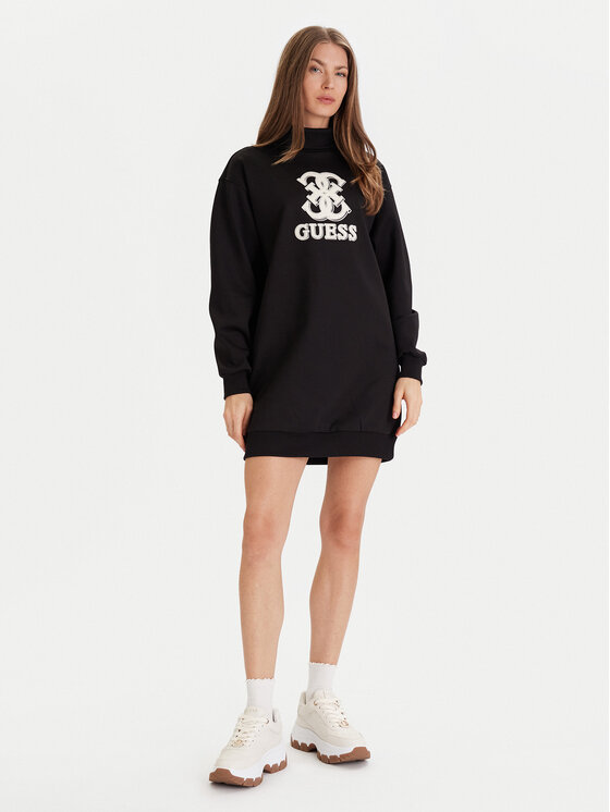 Guess Guess Každodenní šaty V5YK07 KCX22 Černá Regular Fit