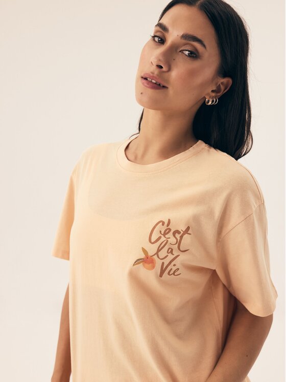 Henderson Henderson Piżama 42684 Pomarańczowy Regular Fit