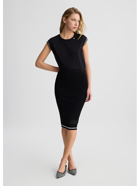 Liu Jo Liu Jo Gonna maxi TA5210MS02703L44 Nero Regular Fit
