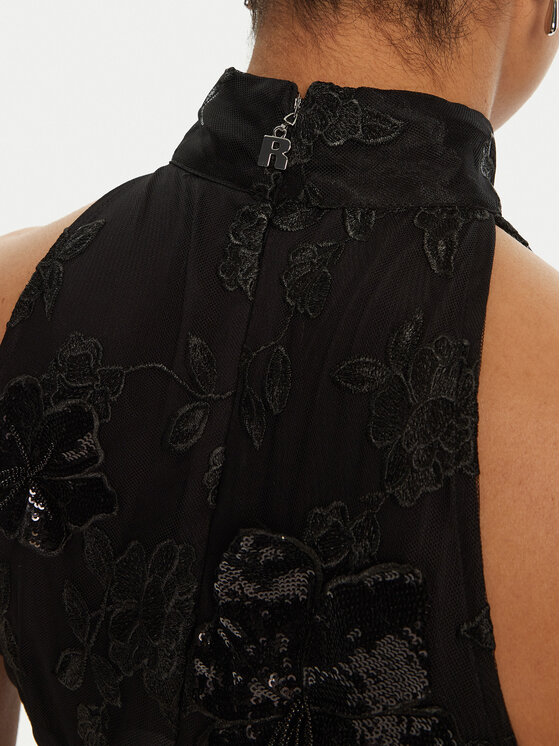 ROTATE ROTATE Kokteilinė suknelė 113584 Juoda Regular Fit