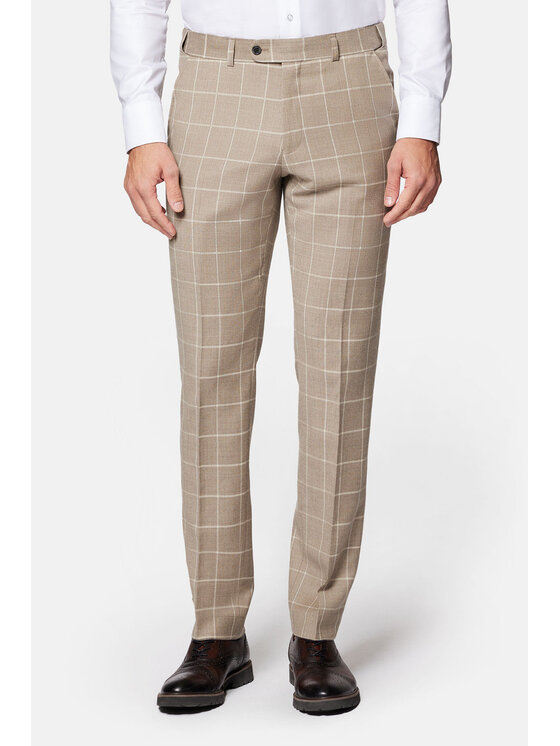 Lancerto Lancerto Garnitur Neapol GA073124000018 Beżowy Slim Fit