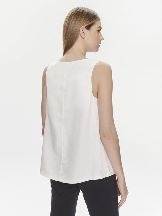United Colors Of Benetton United Colors Of Benetton Топ 5XONDQ06Z Écru Relaxed Fit