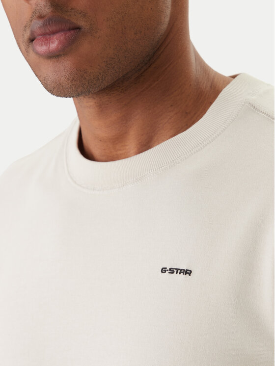 G-Star Raw G-Star Raw Majica Rib D28699-C812 Bela Relaxed Fit
