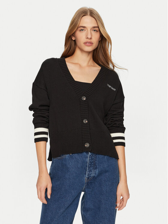 Guess Jeans Guess Jeans Ζακέτα W4BR81 Z3HM1 Μαύρο Regular Fit