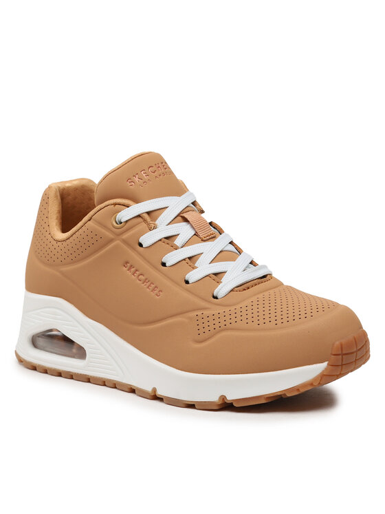 Skechers Skechers Sneakersy Skechers Uno-Stand on Air Brązowy