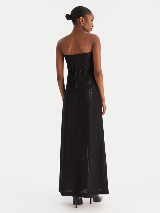 Eleh Eleh Sukienka wieczorowa EFW250295 Czarny Regular Fit