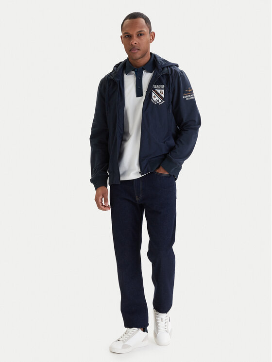 Aeronautica Militare Aeronautica Militare Übergangsjacke 261AF0520UF00674 Dunkelblau Regular Fit