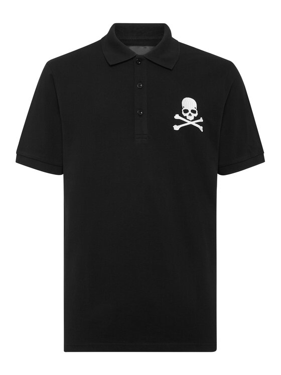 PHILIPP PLEIN PHILIPP PLEIN Polokošeľa 9407 Čierna Slim Fit