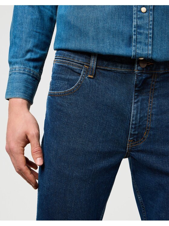 Wrangler Wrangler Jeansy GREENSBORO Niebieski Straight Leg