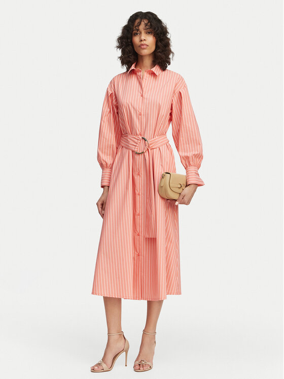 LOLA CASADEMUNT LOLA CASADEMUNT Сукня-сорочка MS2616039 Кораловий Regular Fit