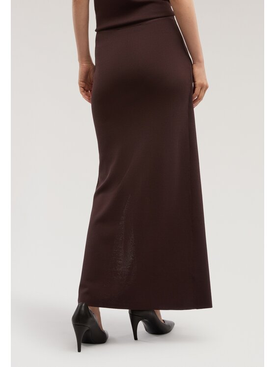 Trussardi Trussardi Gonna midi 16166000036N032 Marrone Regular Fit