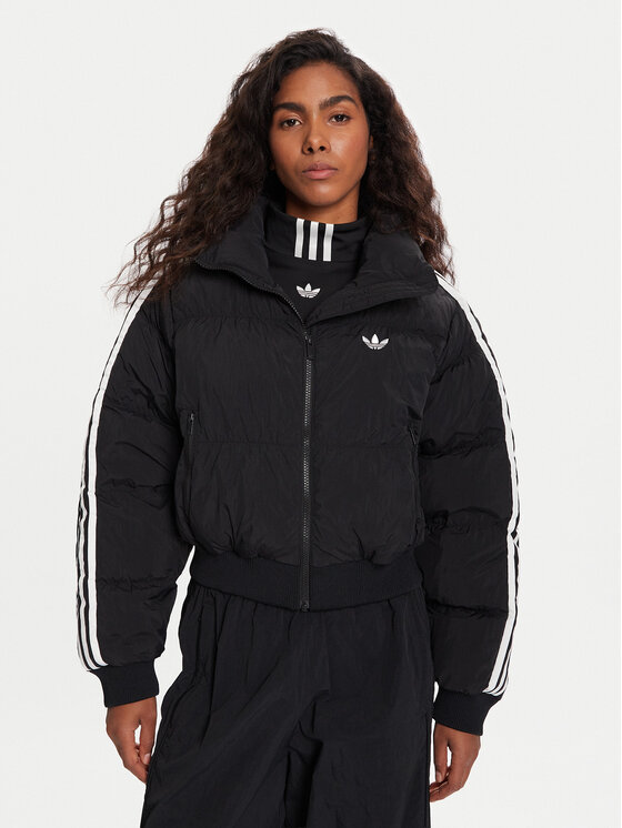 adidas adidas Giubbotto invernale adicolor JX2970 Nero Loose Fit