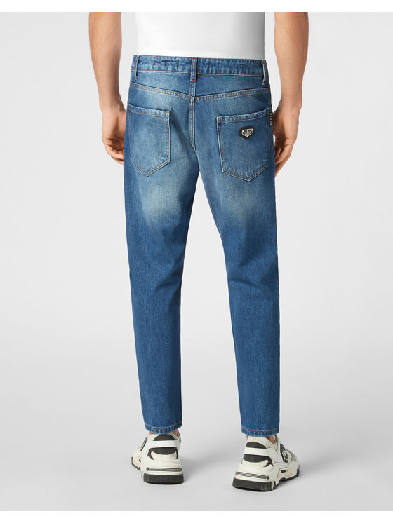 PHILIPP PLEIN PHILIPP PLEIN Džínsy 22877 Modrá Slim Fit
