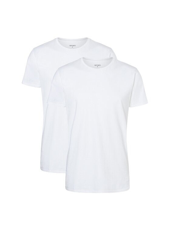 Camano Camano T-Shirt 385 Biały Classic Fit