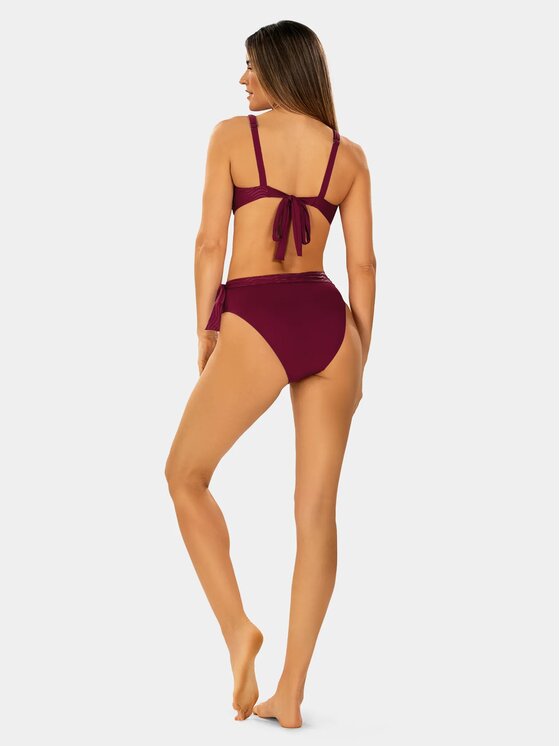 Feba Feba Dół od bikini FD164D Bordowy