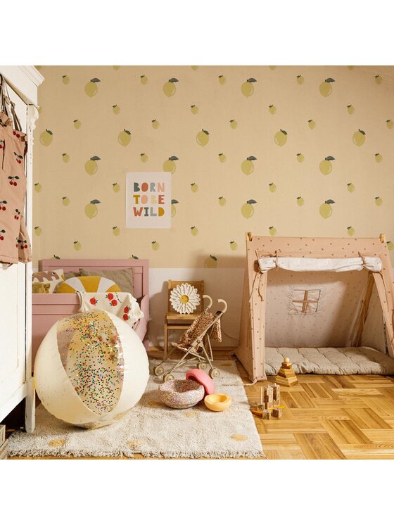 Dekornik Dekornik Tapeta Little Lemons Różowy