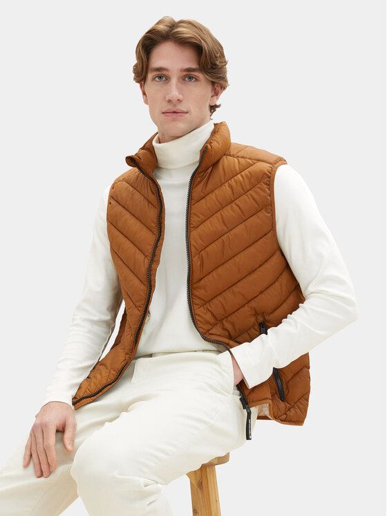 Tom Tailor Tom Tailor Liemenė 1036072 Ruda Regular Fit