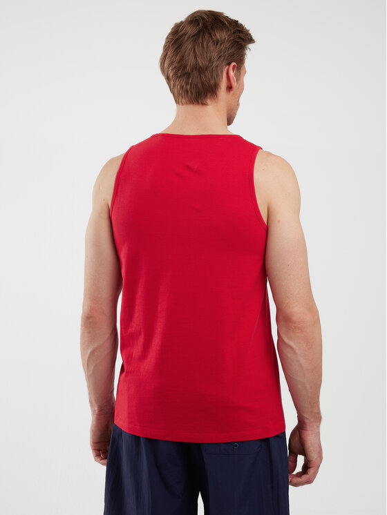 BIG STAR BIG STAR Tank top RICHARD Czerwony Basic Fit