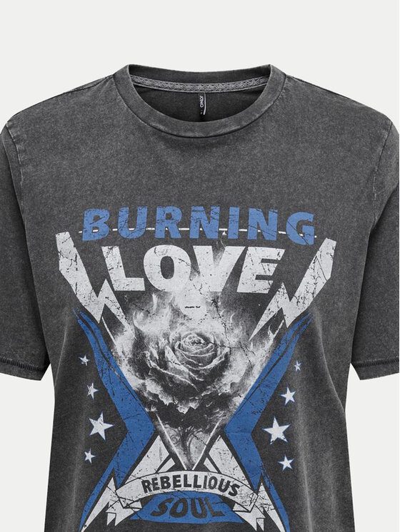 ONLY ONLY T-Shirt Lulu 15307345 Μαύρο Regular Fit