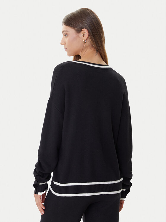 Liu Jo Sport Liu Jo Sport Sweter TF5229 MS59L Czarny Regular Fit