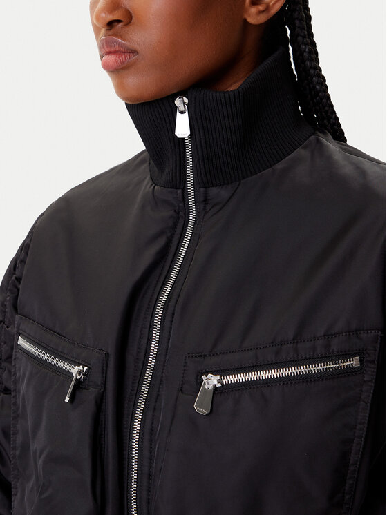 PINKO PINKO Bomber stila jaka 105339 A2OI Melns Regular Fit
