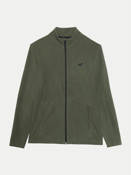 4F 4F Fleecejacke 4FWSS24TFLEM175 Grün Regular Fit