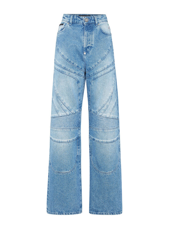 PHILIPP PLEIN PHILIPP PLEIN Jeansy 22137 Błękitny Skater Fit