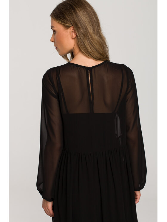 Stylove Stylove Vestito da giorno S319 Nero Regular Fit